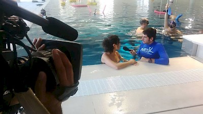 Ilaria on the Italian tv program 